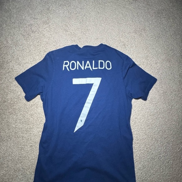 Adidas Royal Blue Ronaldo 7 Soccer Tee - Picture 2 of 4